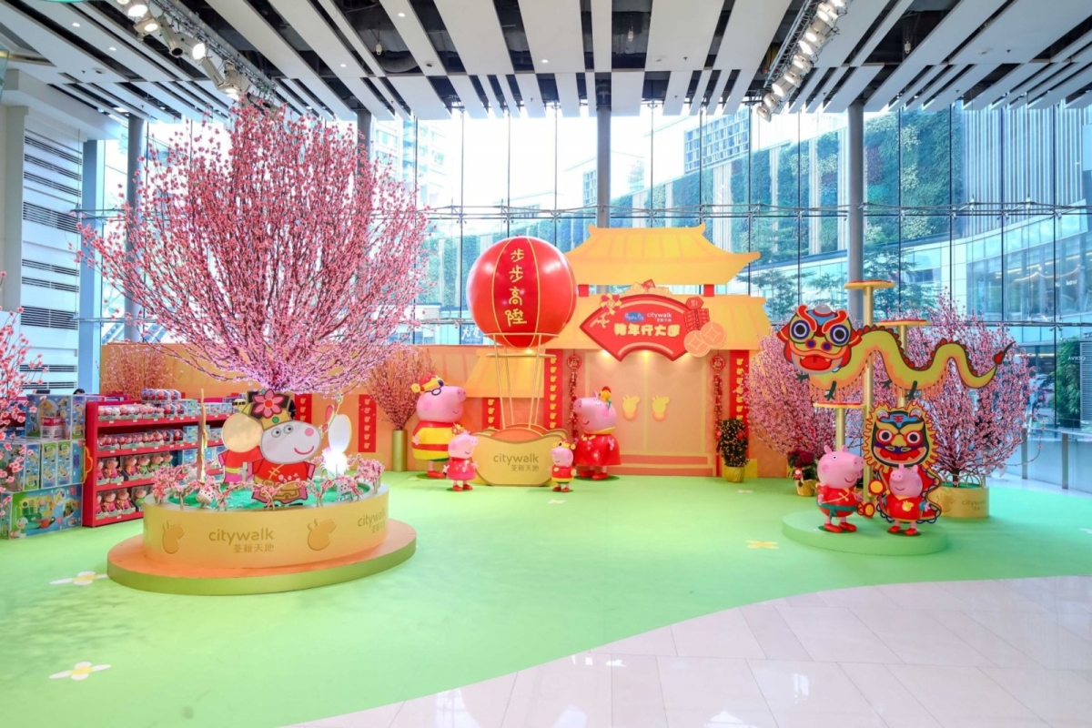 豬年萌爆打卡位！ 2大新春卡通人物主題商場